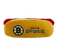 Pets First NHL Boston Bruins Hot Dog & Cat Jouet couineur en Peluche pour Chiens et Chats avec couineur intérieur et Beau nom/Logo de l'équipe de Hockey