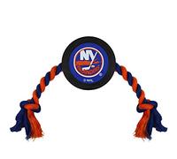Pets First NHL New York Islanders Puck Jouet pour Chiens et Chats Jouez au Hockey avec Votre Animal de Compagnie