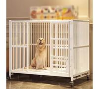 Pet's Home, Meubles de Nichoir Style Cage, Table d'extrémité avec Plateau pour Chien Intérieur, Table d'extrémité robuste pour Chien Cage avec Porte verrouillable, Cage pour Chien(95cm)