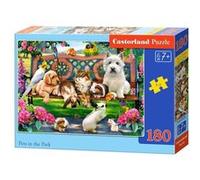 Pets In The Park, Puzzle 180 Teile - Castorland