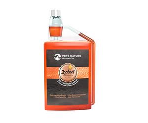 Pets Nature Huile de Saumon pour Chiens et Chats - 1 Litre d'huile de Poisson Pure de qualité supérieure avec oméga 3 et 6 pour Votre Chien, Chat et Cheval, 1000 ML