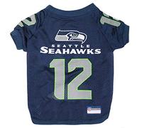 Pets première N ° 12 NFL pour Animal Domestique féminin en Maille 'Vee' col en Jersey avec Logo de l'équipe, XL