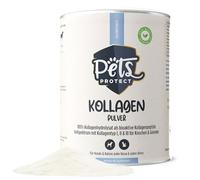 Pets PROTECT Poudre de collagène pure pour chiens et chats 300 g | santé articulaire chien | Hydrolysat de collagène de fabrication allemande | 100 % naturel | Collagène avec une densité