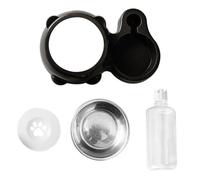 Pets Water Food Bowl Set, Food Water Bowls Feeder Dispenser, Large Capacity Dog Bowls Set, Cat Food Water Feeding Bowls, Double Bowls Feeder Set, Easy to Use, Portable for Small Medium Pets