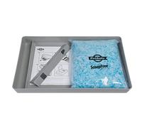Plateau à litière réutilisable PetSafe ScoopFree avec litière Cristal Bleu Premium Non agglomérante - Compatible avec Toutes Les boîtes à litière automatiques autonettoyantes ScoopFree, Gris, 2 kg