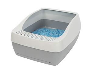 PetSafe Boîte à litière Deluxe pour chat, avec litière en cristal, des fabricants du bac à litière autonettoyant ScoopFree, Technologie Air-Flow innovante, 5x moins d’odeur, facile à nettoyer