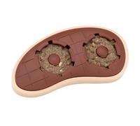 PetSafe Busy Buddy Slab o' Sirloin Jouets pour Chien - Anneau de Friandises Tenant Jouet à Mâcher - Caoutchouc Sans BPA - Parfumé de Bœuf - Puzzle Interactif pour Animal Domestique Ennui ou Anxiété de Séparation - Chiens de petite à grande taille