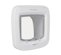 PetSafe Chatière à puce électronique, accès sélectif pour votre chat, empêche les étrangers d'entrer, installation facile, chats jusqu'à 7 kg, blanc