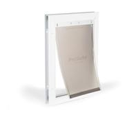 PetSafe Chatière pour Grand Chat Et Chien, en Aluminium, Isolante Et Résistante, Panneau De Fermeture Inclus, Facile À Installer, Non Compatible avec Le Verre - M
