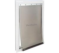 PetSafe Chatière pour grand chiens, en Aluminium, isolante et résistante, panneau de fermeture inclus, facile à installer, non compatible avec le verre - XL