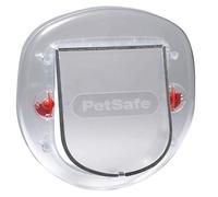 PetSafe chatière Staywell pour fenêtre, Porte coulissante intérieure ou extérieure, chatière pour Chats et Petits Chiens jusqu'à 10 kg, Largeur d'épaule Max 18,20 cm, Durable, givré