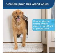 PetSafe - Chatière Staywell Résistante en Aluminium pour gros Chien , avec Système de Verrouillage, Robuste, Isolante - taille XL