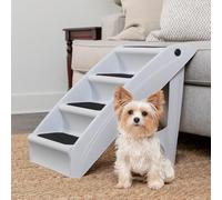 PetSafe CozyUp Escalier Pliable pour Animaux de Compagnie - Escalier Pliable pour Chiens et Chats - Idéal pour Les Petits et Grands Animaux de Compagnie - Taille L - Gris