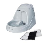 PetSafe Drinkwell Platinum Fontaine à Eau pour Chat - Fontaine pour Animaux de Compagnie pour Toutes Les Tailles d'animaux de Compagnie, Encourage à Boire Plus, Comprend 3 filtres à Charbon de