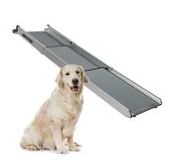 PetSafe - Grande Rampe Télescospique Deluxe Solvit pour Animal de Compagnie Pliable en 3 Parties - Pour Chien Agé, Faible - Rampe d'Accès Ideale pour Voitures - Aluminium, Légère, Compacte