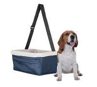 PetSafe Happy Ride Siège rehausseur pour Chien pour Voitures, camions et VUS - Sangle Facile à régler - Doublure en Polaire Durable Lavable en Machine et Facile à Nettoyer - Taille XL, Bleu Marine