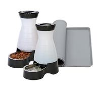 PetSafe Healthy Pet Station de nourriture et d'eau pour animaux de compagnie Taille M 1,8 kg Eau 3,6 l