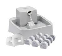 PetSafe Oasys Fontaine pour chats et petits chiens, capacité d'eau réglable, contrôle du débit d'eau fraîche, eau filtrée facile à nettoyer, filtres à charbon et mousse supplémentaires inclus