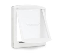 PetSafe Original 2-Way Porte pour Animaux, Petite, Blanche | Verrouillage Manuel, Cadre Robuste