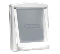 PetSafe - Original Porte pour Animaux de Compagnie de 2 Options de Fermeture - Installation Rapide, Adaptation Facile, Chatière pour Tous Les Animaux - Blanc, Grand