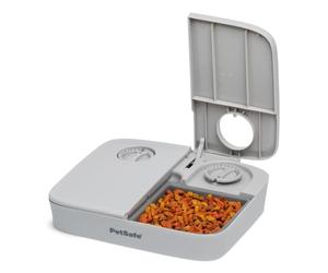 PetSafe PFD19-17005 Mangeoire Automatique à 2 Repas, minuteries intégrées, Bol de Nourriture sans BPA, adapté aux Aliments secs