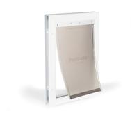 PetSafe Chatière pour Grand Chat Et Chien, en Aluminium, Isolante Et Résistante, Panneau De Fermeture Inclus, Facile Ã€ Installer, Non Compatible avec Le Verre - M
