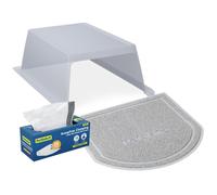 PetSafe ScoopFree Agglomrant automatique autonettoyant pour bac litire pour chat et ensemble d'accessoires Comprend des doublures de poubel