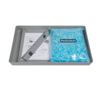 PetSafe – Bac à litière ScoopFree – Réutilisable, litière cristal – Beige Moyen Adulte