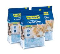 PetSafe ScoopFree Lot de 3 litières pour chat Crystal Odor Control Parfum frais Sac de 3,6 kg