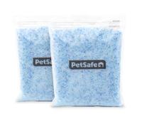 PetSafe ScoopFree Premium Litière pour Chat Non Agglomérante en Cristal - Contrôle des Odeurs, sans Poussière - Bleu Premium, Paquet De 2