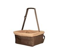PetSafe Siège de Voiture pour animaux de compagnie max.5,4 kg, Réhausseur pour chien pour Voiture, Grand Véhicule, Sangle Réglable, Doublure Molletonnée Résistante, Lavable Machine, Marron, Happy Ride