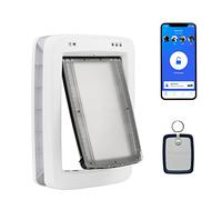 PetSafe Porte connectée SmartDoor, Chien & Chat, entrée/Sortie sélectives, Porte activée par Application sur Smartphone, horaires personnalisés, Plusieurs Animaux, Grande Taille