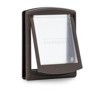 PetSafe Staywell, Convenient, Original 2 Way Pet Door, Fast Installation, Easy Fitting, 2 Way Locking, Cat Flap for All Pets - Small - Brown