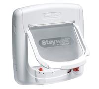 Porte magnétique - Staywell Blanc - Porte Staywell 400 | Pour animal maxi : 7 kg | Hors tout : Blanc - Porte Staywell 400 | Découpe : 7 kg | Largeur d'épaule : Blanc - Porte Staywell 400 7 kg