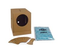 PetSafe The Makers of ScoopFree Litière pour Chat jetable avec Couvercle Pliable pour Le Voyage avec litière autonettoyante Bleu 2 kg