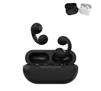 PETSBURG Bash Pro Earbuds, Bash Earbuds Waterproof, Bash UK Earbuds, Open 3D Stereo Bone Conduction Earphones, Wireless Noise Canceling Sports Bluetooth 5.3 Ear Clip Earphones (Black)
