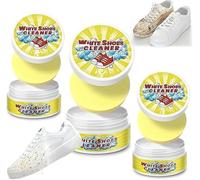 PETSBURG White Shoes Cleaner, White Shoe Cleaner, Nettoyant Chaussures Blanches, Crème Nettoyante Multifonctionnelle, Nettoyant pour Chaussures Blanches, Crème de Nettoyage Polyvalente (3pcs)