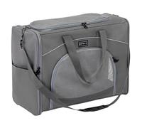 Petsfit Sac de Transport pour Chat Chien avec 2 Coussins - Caisse de Transport Pliable Bandoulière Démontable Lavable, pour Voyage Avion, Voiture, L/Gris