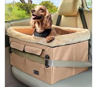 Petsfit Siège de Voiture pour Chiens Moyens ou 2 Petits Chiens, Siège Chien Voiture pour Banquette arrière, Amovible, Lavable, Tapis Double Face, Siège Auto Chien avec 2 Sangles d'attache