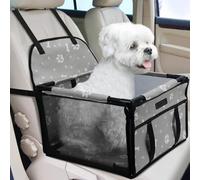 PetsHome Siège auto pliable pour chien - Siège rehausseur de voiture pour chiot - Imperméable et respirant - Sac de voyage Oxford avec 12 tubes en PVC - Pour chiens de petite et moyenne taille - Motif