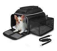 Petskd Southwest Airline Sac de Transport Extensible sur Le Dessus et Le côté pour Animaux de Compagnie 43 x 33 x 24 cm, approuvé par Les compagnies aériennes Southwest Airlines, Sac de Transport à