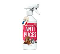 Petsly® Spray Anti Puces Chat & Chien -500ml- Non Tachant, Action Rapide