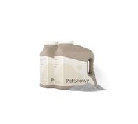 PetSnowy Litière agglomérante pour Chat, litière Fine sans poussière, Sable minéral granulaire sélectionné, Bicarbonate de soude et Charbon Actif, litière pour Chat désodorisante et sans poussière,
