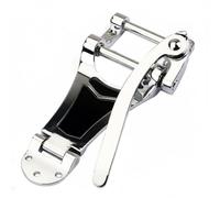 PETSOLA 1 Pont pour Guitare Électrique Tremolo Bridge Vibrato Pièce Alliage Usage Polyvalent Fixation Rapide Convient Guitaristes Répétition Maison, Argenté