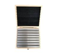 PETSOLA 16 Pièces Cales Parallèles Précision Durci Cales Parallèles avec Coffret En Bois Précis Bloc Parallèle pour Fraiseurs, 200x8 Mm