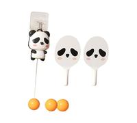 PETSOLA 2 Pièces Entraîneur Tennis de Table Ensemble -Pong Racket Balle Matériau PC Adapté Interaction Parent Enfant Entraînement Intérieur Coordination Œ, 3 Balles