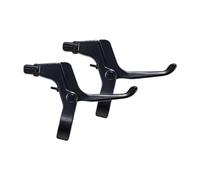 PETSOLA 2 Pièces Levier de Frein Vélo Enfant Poignée Remplacement Aluminium Alliage Accessoire Guidon Réglable Adapté Main Enfant Structure Convient, Noir