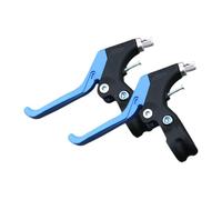 PETSOLA 2 Pièces Leviers de Frein pour Enfants Manettes de Frein Commandes de Vélo Pièces Détachées avec Ressort de Rappel pour Un Freinage Réactif Adaptés A, Noir et Bleu