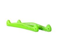 PETSOLA 2 Pièces Protège- Patin à Glace Accessoire Ajustable PP Drainage Antidérapant Universel pour Hommes Femmes Enfants Sports d'hiver, Vert