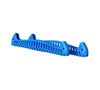 PETSOLA 2 Pièces Protège- Patin à Glace Accessoire Ajustable PP Drainage Antidérapant Universel pour Hommes Femmes Enfants Sports d'hiver, Bleu